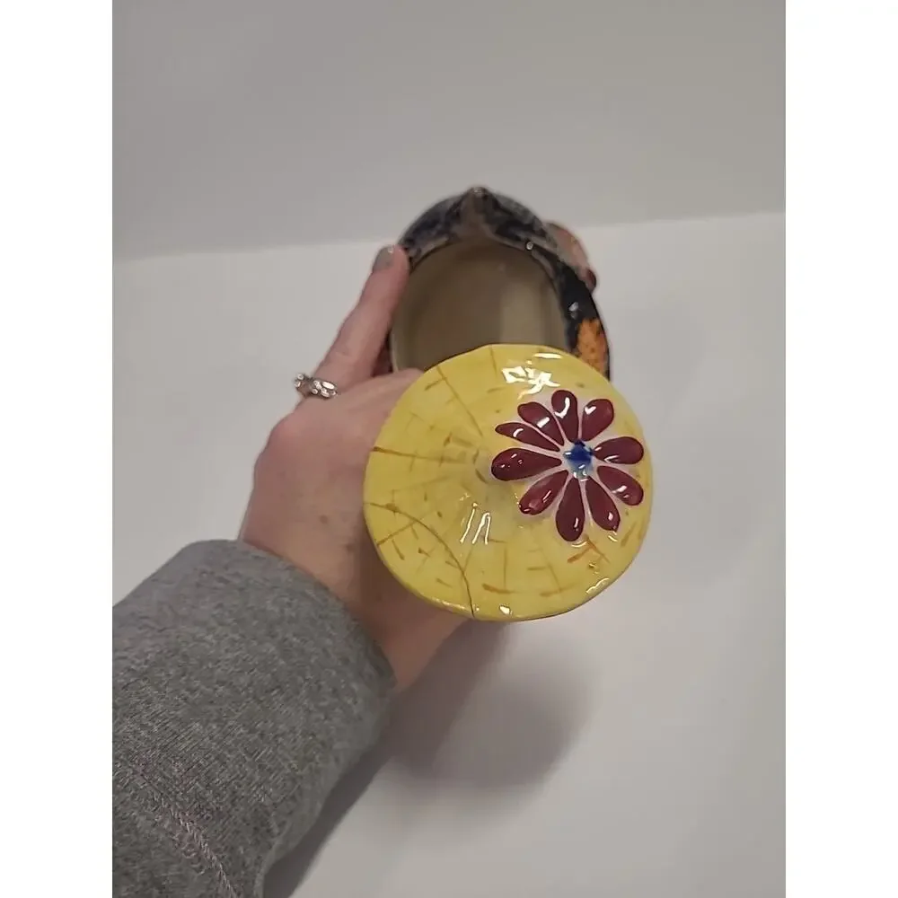 Vintage Pottery Chicken Hen Bowl/Planter Relco Japan 6.5